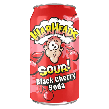 Warheads - Sour Black Cherry Soda 355ml (1x)