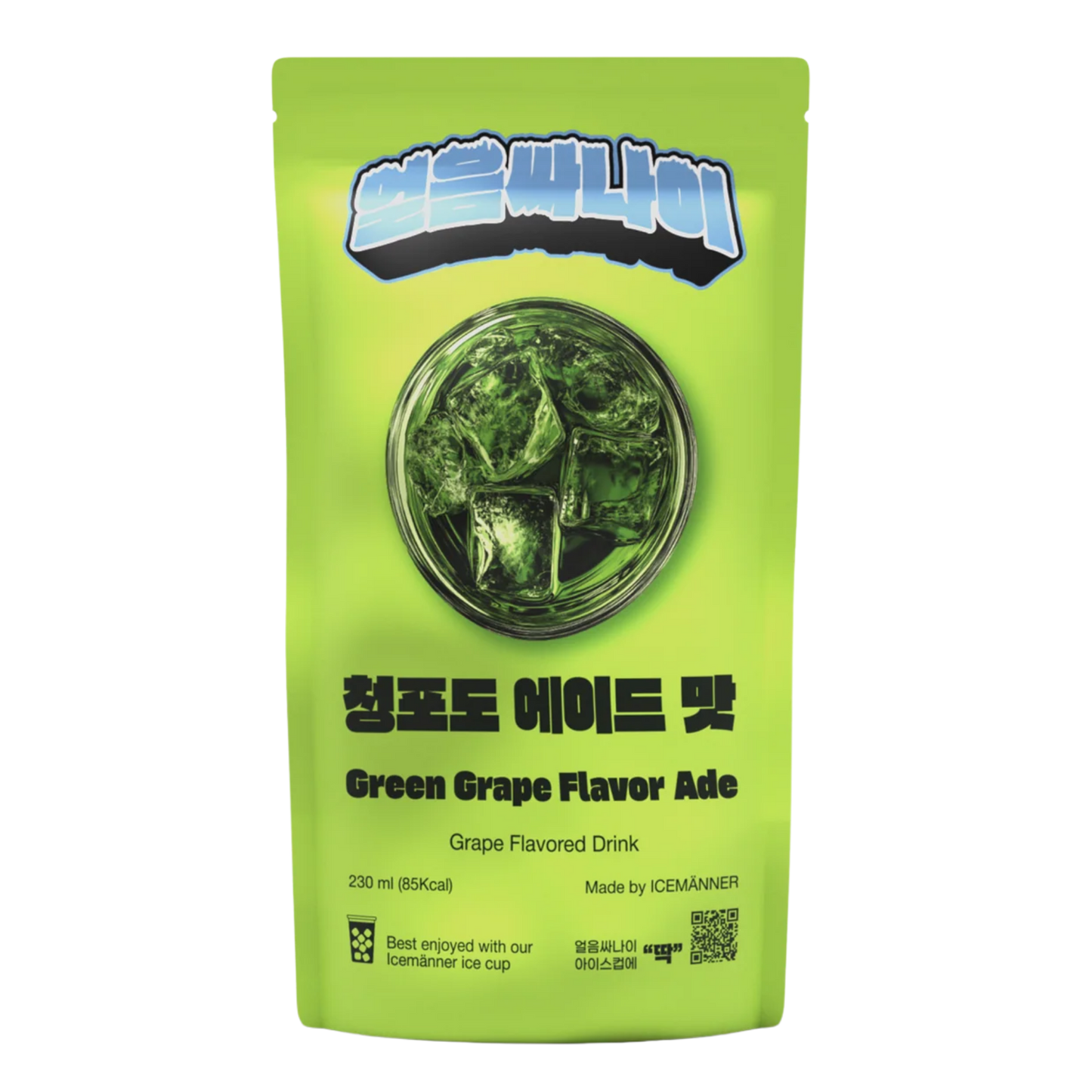 Korean Pouche IceM. - Green Grape Ade 230ml (1x)