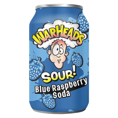 Warheads - Sour Blue Raspberry Soda 355ml