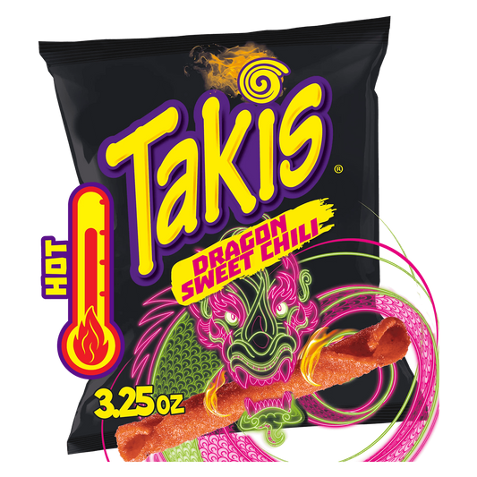 Takis - Dragon Sweet Chili 92,3g 🐉 ;  MHD 31.01.2024