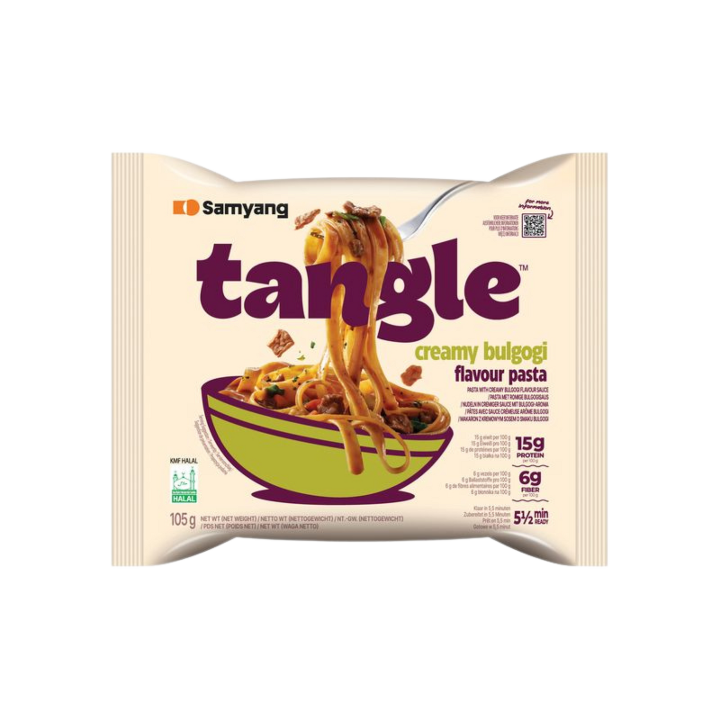 Samyang - Tangle Inst. Pasta Creamy Bulgogi 105g (1x)