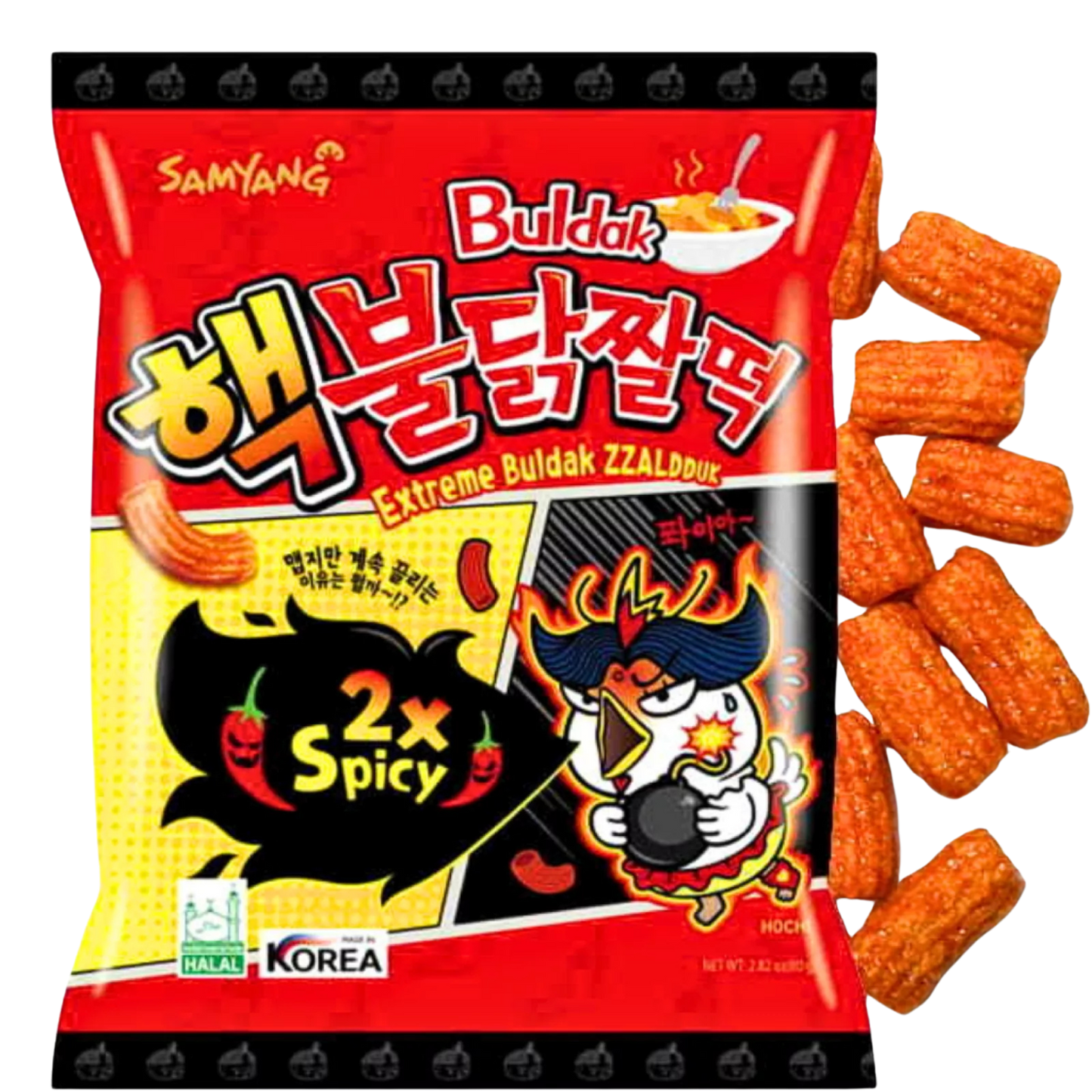 Samyang - Crispy Zzaldduk 2x Spicy Chip 80g (x1)